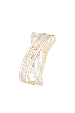 Ring Lampang Geelgoud en Diamanten