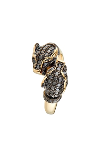 Ring Amour de Panthères Geelgoud en Diamanten