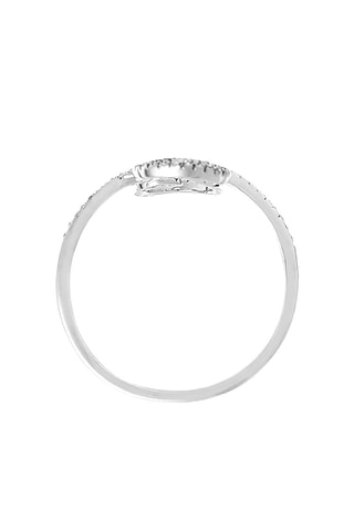 Ring Spirale Witgoud en Diamanten
