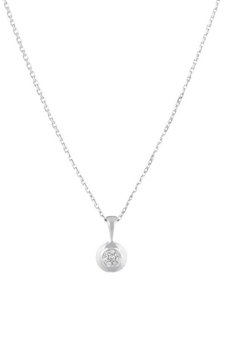 Hanger Bombe Witgoud en Diamanten 0,02 Karaat/8