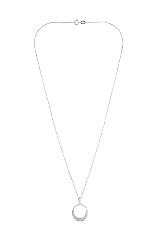 Hanger Tu m'as dit Oui Witgoud en Diamanten