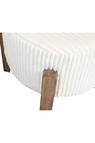 Pouf - 36 x 35 x 35 cm - Beige 