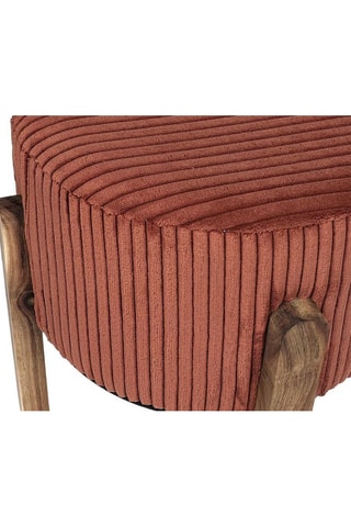 Pouf Scott - Terracotta et naturel