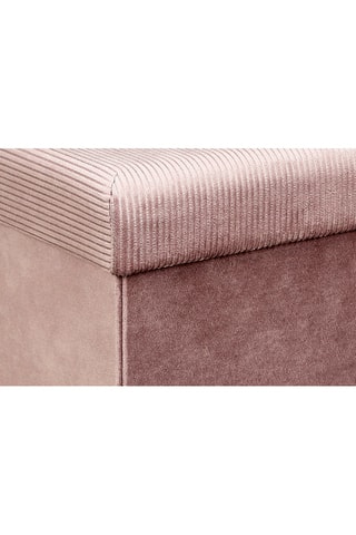 Pouf-coffre pliable Giulia - Rose