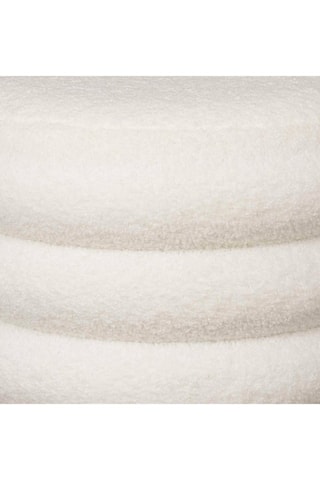 Pouf avec rangement Freya - Blanc