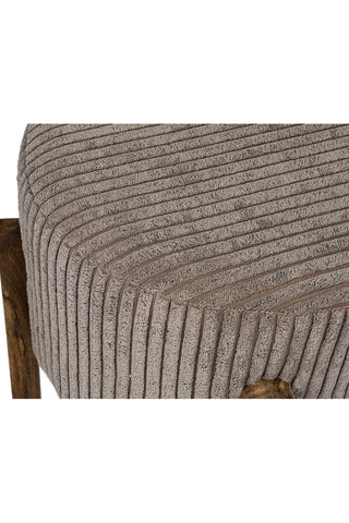 Pouf Scott - Taupe et naturel