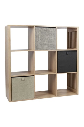 Rangement modulable 9 niches Klaus - Marron