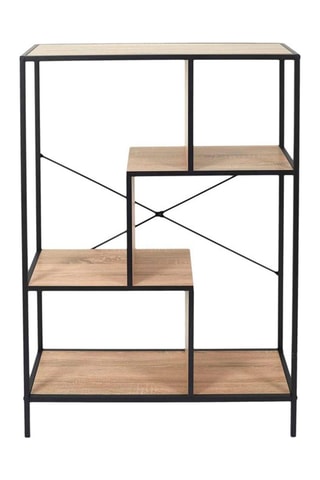 Meuble de rangement - Noir et imitation bois