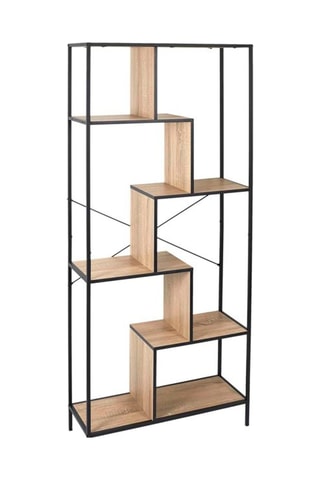 Meuble de rangement - Noir et imitation bois