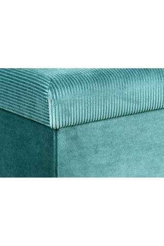Banc-coffre pliable Giulia  - Bleu canard