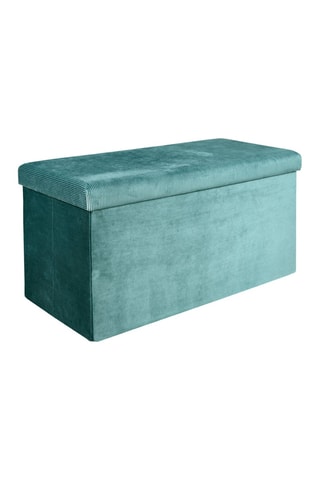 Banc-coffre pliable Giulia  - Bleu canard