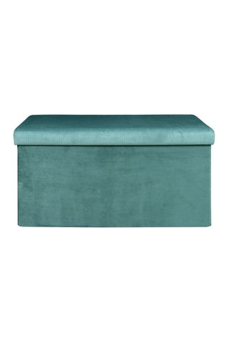 Banc-coffre pliable Giulia  - Bleu canard