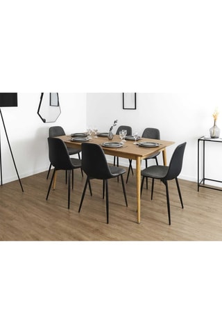 Table extensible Paxton - Imitation bois