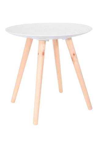 2 tables gigognes - Naturel et blanc