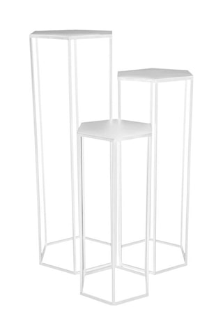3 tables gigognes - Blanc