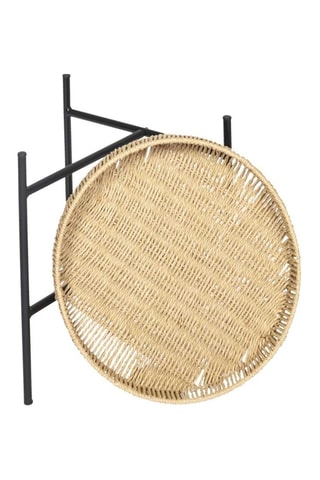 2 tables gigognes Pampa - Naturel et noir