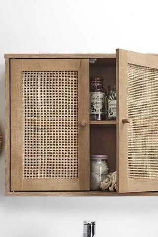 Armoire murale 2 portes Bali - Marron