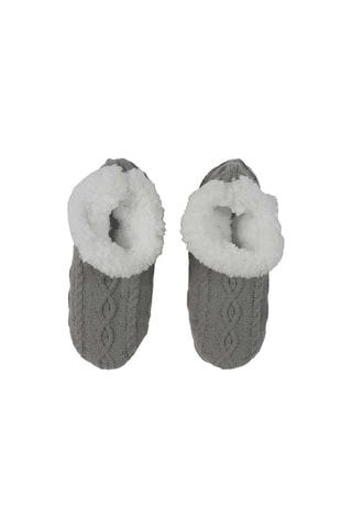 Chaussons - Gris et blanc