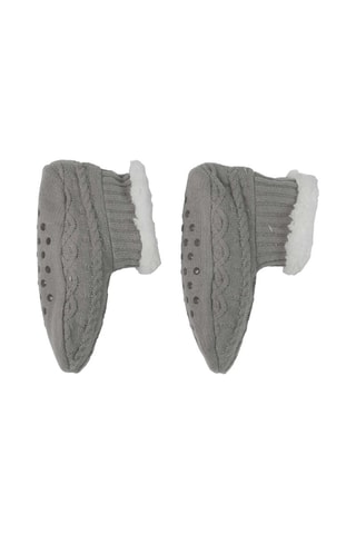 Chaussons - Gris et blanc