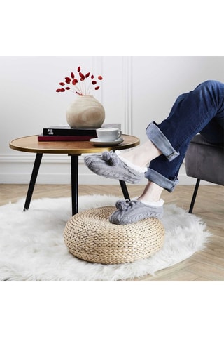 Chaussons fourrés antidérapants - Modèle aléatoire