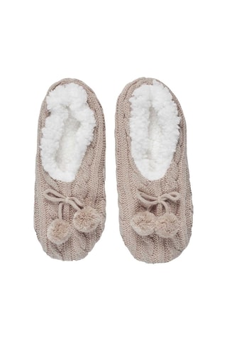 Chaussons fourrés antidérapants - Modèle aléatoire