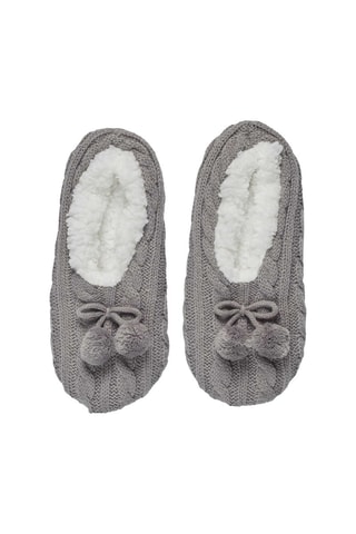 Chaussons fourrés antidérapants - Modèle aléatoire