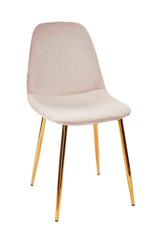 2 chaises Royal - Gris et doré