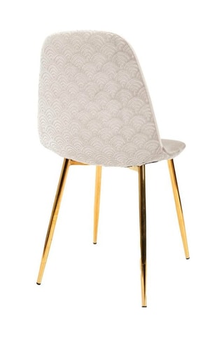2 chaises Royal - Gris et doré