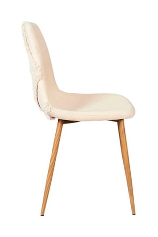 2 chaises Faro Mirage - 
Crème et marron