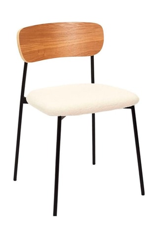 2 chaises Loki Hygge - 
Naturel et crème