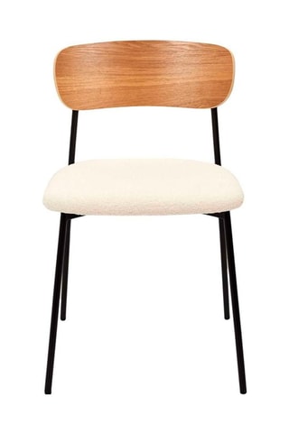 2 chaises Loki Hygge - 
Naturel et crème