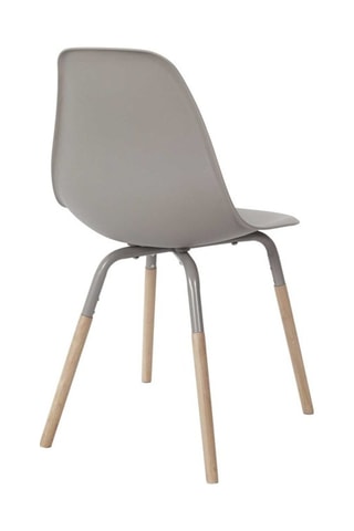 2 chaises Phenix - Taupe et marron