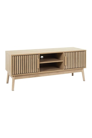 Meuble TV 2 portes - Naturel