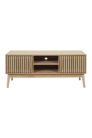 Meuble TV 2 portes - Naturel