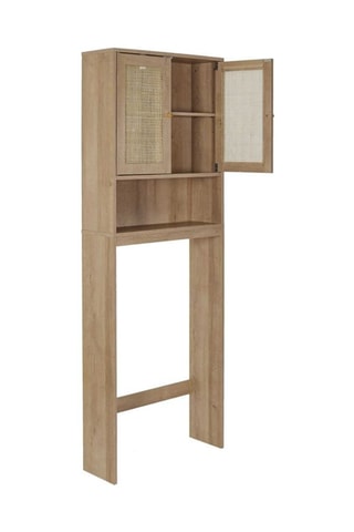 Meuble WC 2 portes Bali - Marron