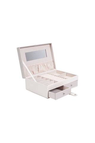 Boîte à bijoux Lena - Blanc et rose