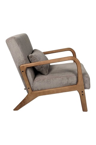 Fauteuil Scott - Taupe et naturel