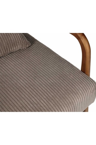 Fauteuil Scott - Taupe et naturel