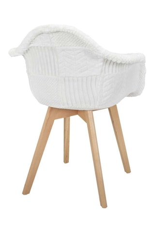 2 fauteuils - Naturel et blanc