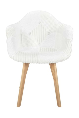 2 fauteuils - Naturel et blanc