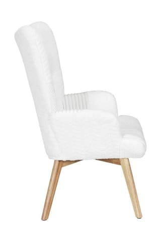 Fauteuil - Naturel et blanc