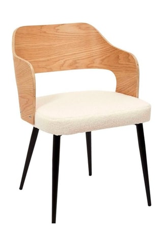 2 fauteuils Loki Hygge - 
Naturel et crème