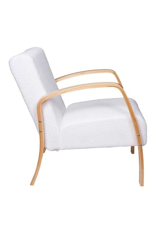 Fauteuil Hella Hygge - 
Naturel et blanc