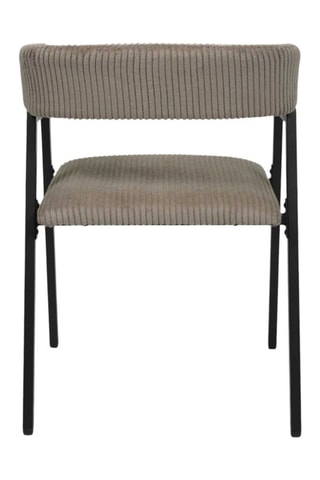 2 fauteuils Scott - Gris foncé - Toucher velours côtelée