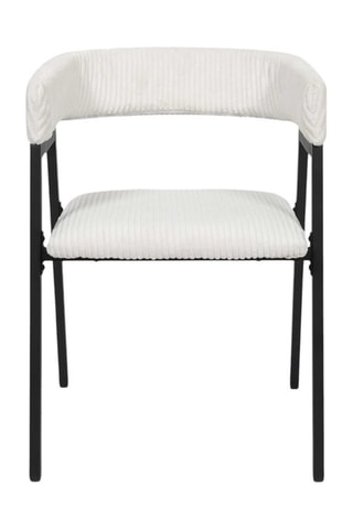 2 fauteuils Scott - Beige - Toucher velours côtelée