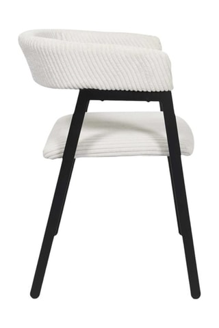 2 fauteuils Scott - Beige - Toucher velours côtelée