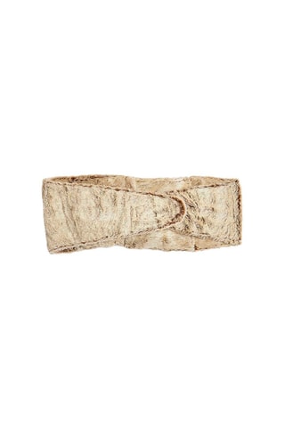 Ceinture pour lombaires avec perles de céramique - Marron clair