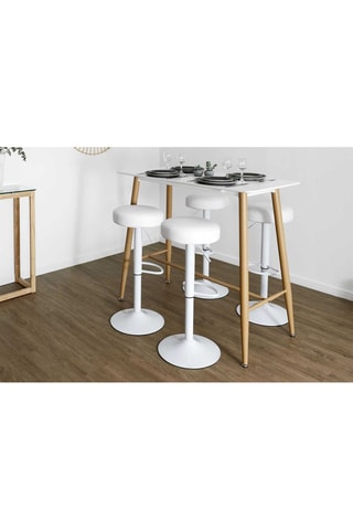 2 tabourets de bar - Blanc