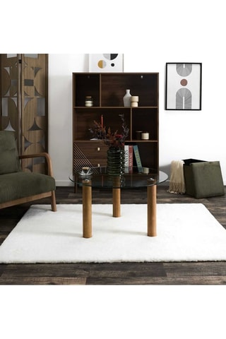 Table basse en verre Clara - 75 x 45 x 75 cm
