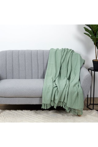 Jeté de canapé - Vert d'eau - 130 x 160 cm